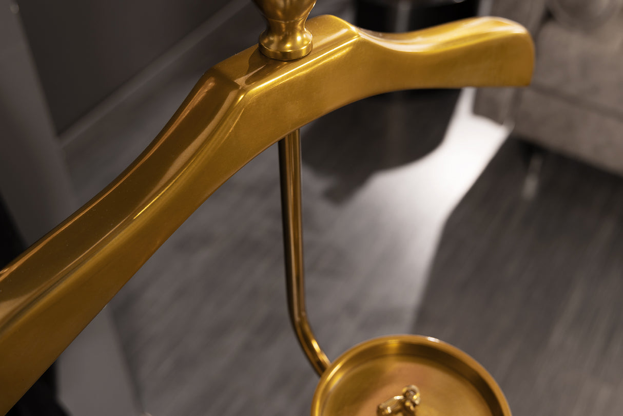 Valet Coat rack 130cm gold aluminium