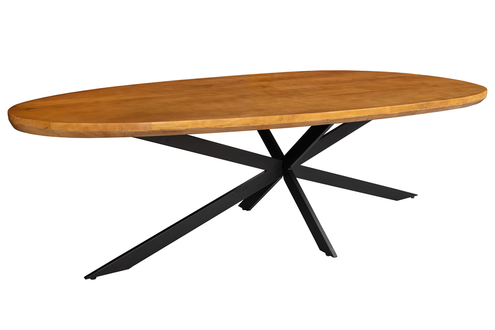 Dining table ORGANIC ARTWORK 240cm acacia wood brown