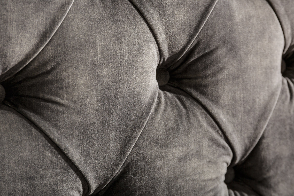 Bed PARIS CHESTERFIELD 180x200cm velvet olive grey