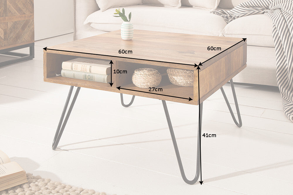 Coffee table SCORPION 60cm sheesham