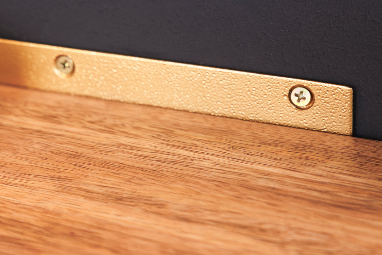 Wall shelf PURE NATURE 40-60cm set of 2 mango wood