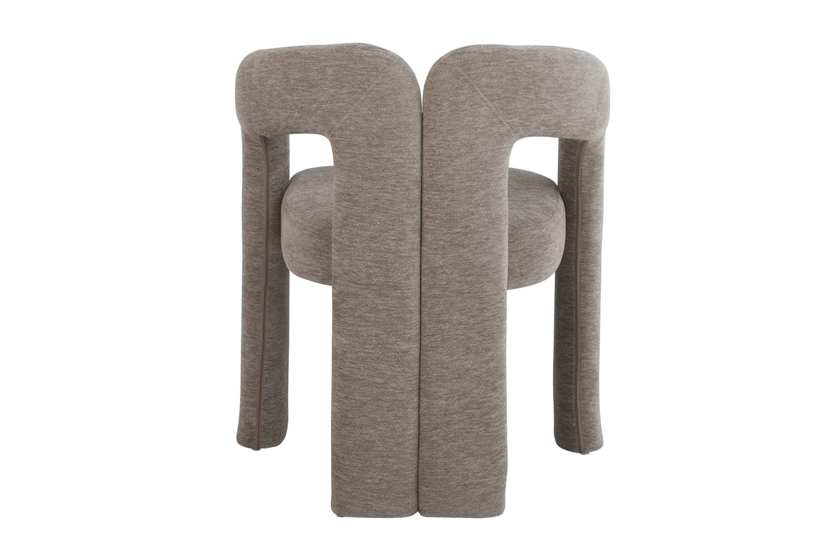 Chair ARCH bouclé greige teddy fleece armchair