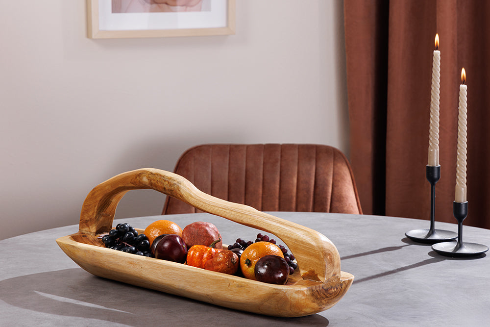 Teakholzschale BALI 60cm mit Henkel