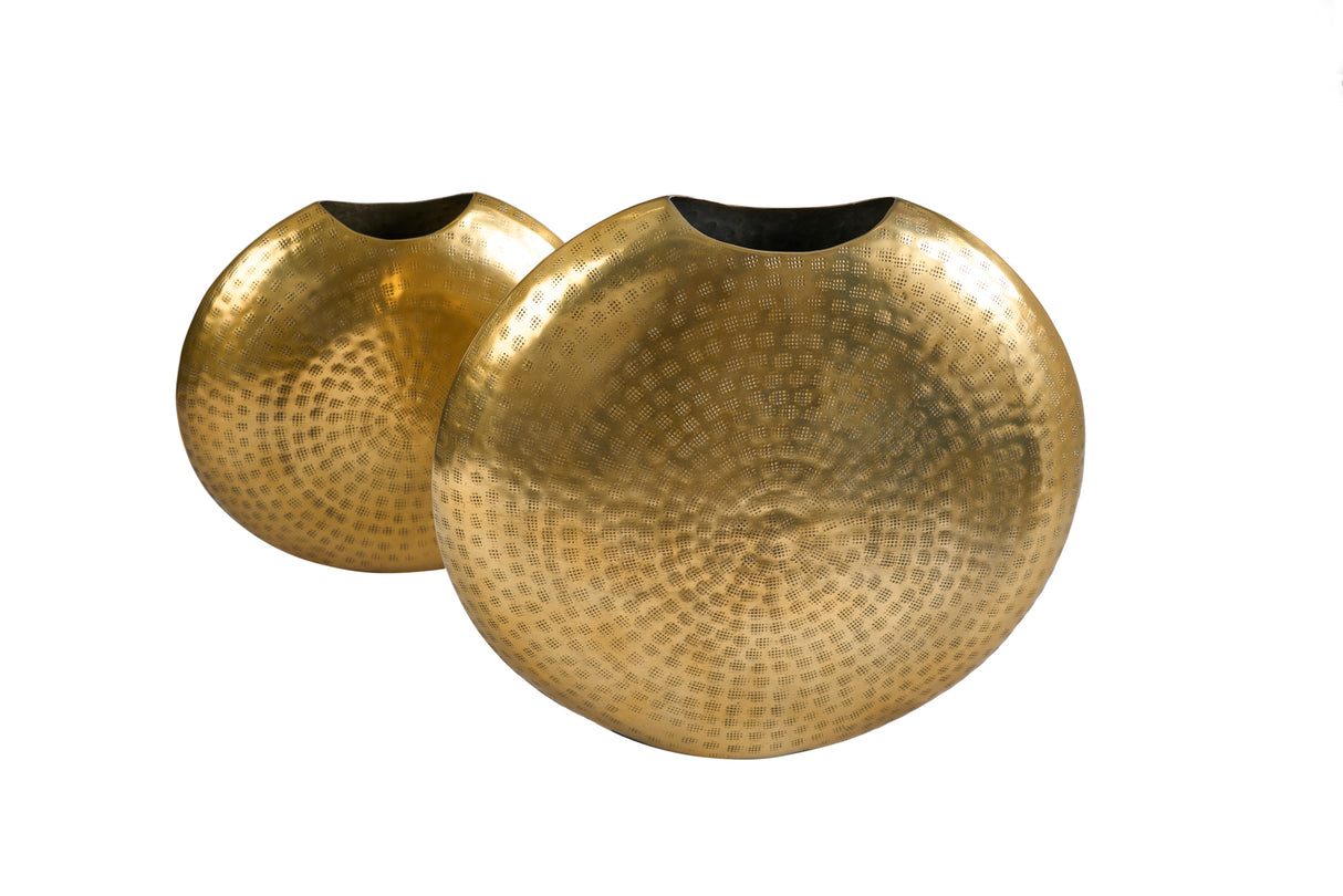 Vase ORIENTAL 30-40cm set of 2 gold