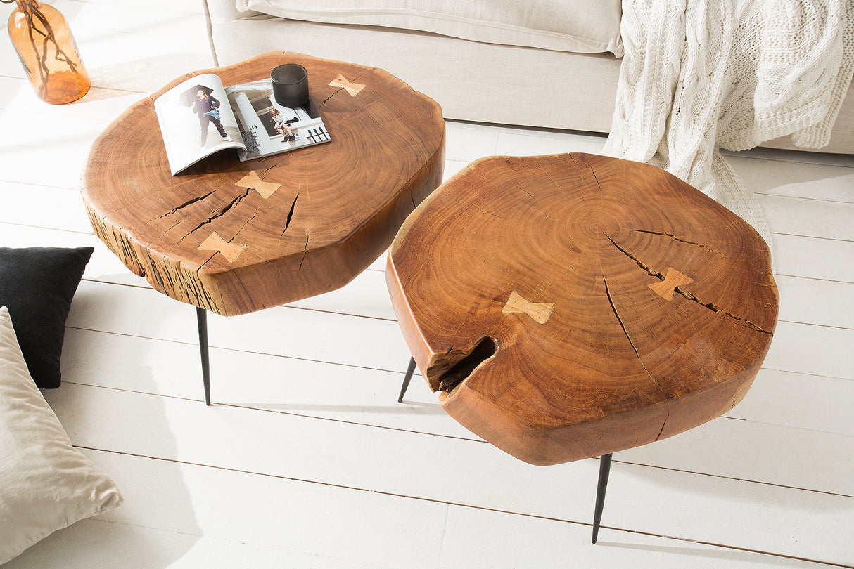 Coffee table GOA 60cm massive acacia wood