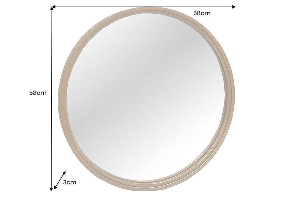 Wall mirror PORTRAIT 60cm gold iron handmade