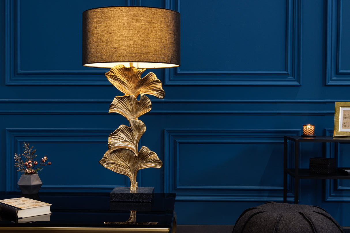Table lamp GINKGO 70cm gold w/o shade / adjustable lampshade
