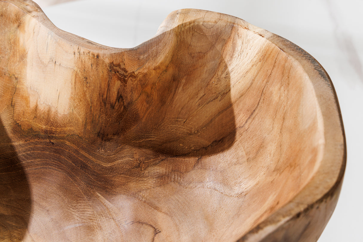 Dekoschale FLOWERS 35cm Teakholz natur