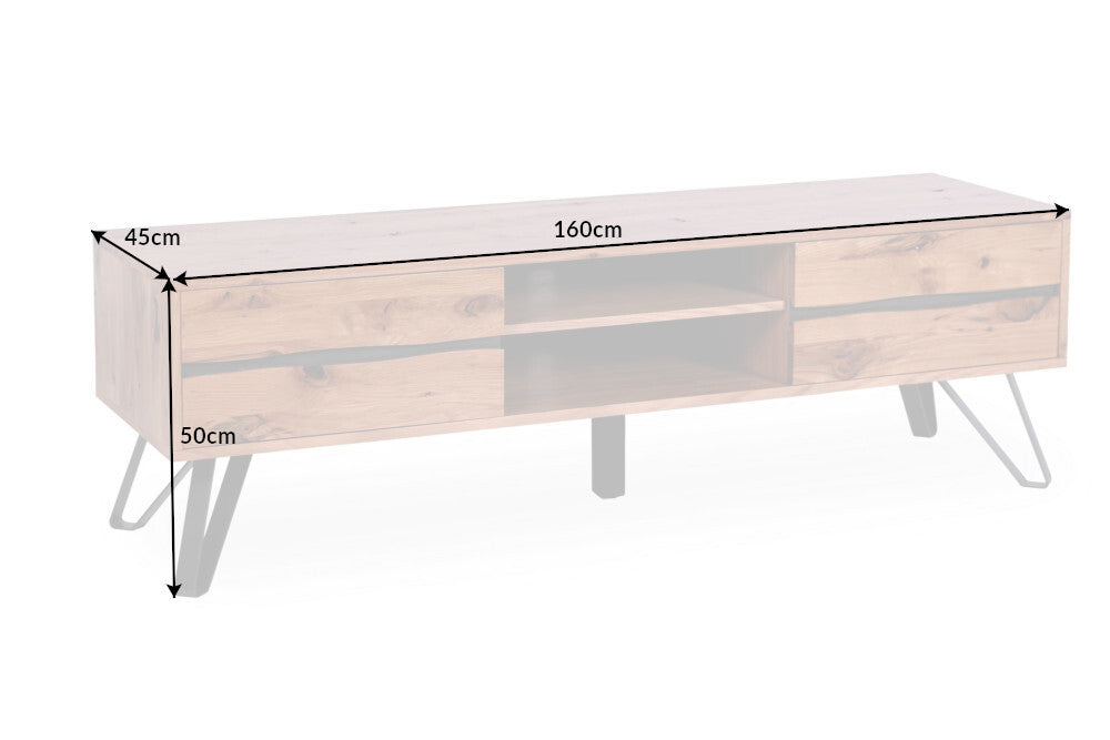 TV-Lowboard LIVING EDGE 160cm wild oak