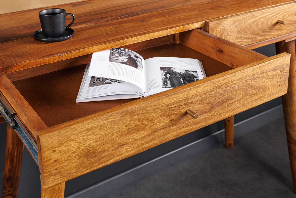 Schreibtisch BEAUTY BY NATURE 110cm Sheesham Holz