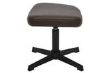 Hocker VOGUE 45cm drehbar Kunstleder braun mit schwarzem Metallgestell