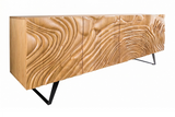 Sideboard FLUID 175cm 3D mango wood creamy