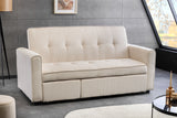 Sofa bed SMART 180cm 2-seater cord beige