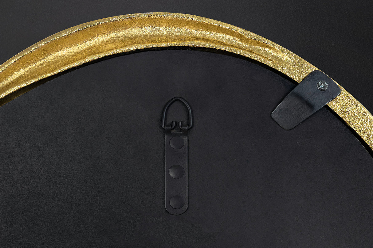 Wandspiegel PORTRAIT 70cm oval gold Metall handgefertigt