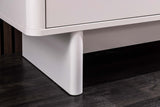 Sideboard SAVOY 150cm 3D white w/ white marble ceramic top