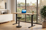 Office desk OAK DESK 120cm height adjustable natural