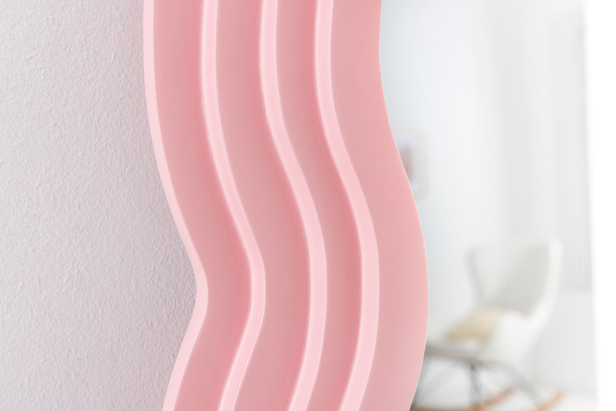 Wandspiegel WAVE 160cm rosa