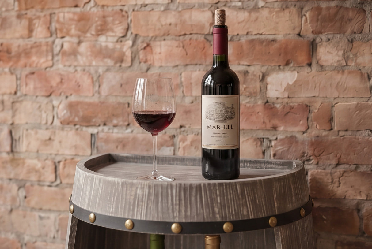 Wine shelf half BODEGA 80cm massive fir wood