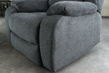 Cinema armchair HOLLYWOOD textured fabric dark grey