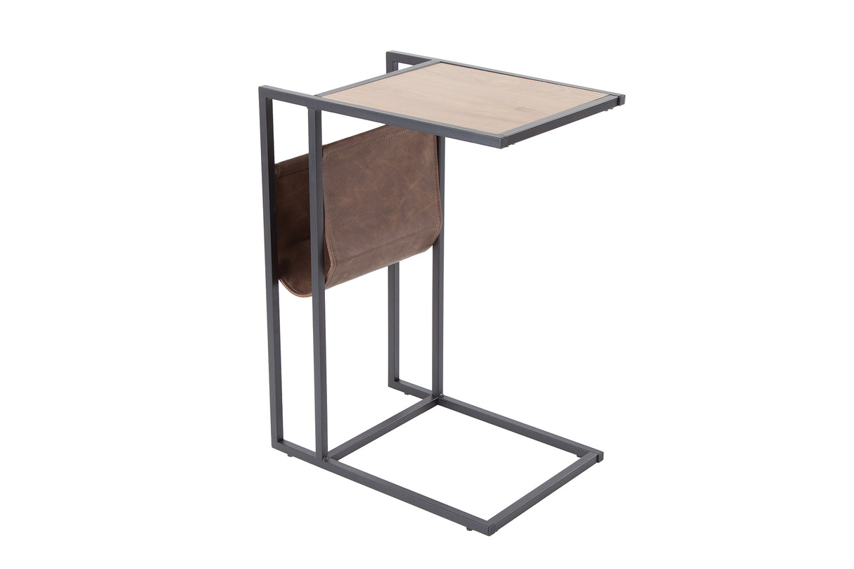 Laptop table LOFT 47cm with bag oak