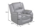Cinema armchair HOLLYWOOD artificial leather black