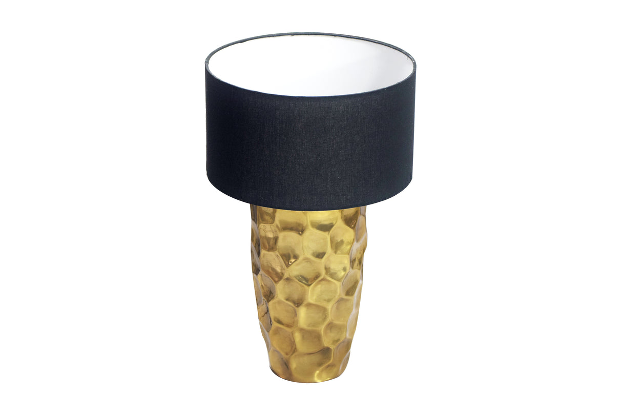 Table lamp AURELIA 55cm hammer stroke effect gold