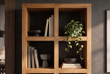 Shelf MAKASSAR 180cm 8 open compartments mango wood brown honey finish
