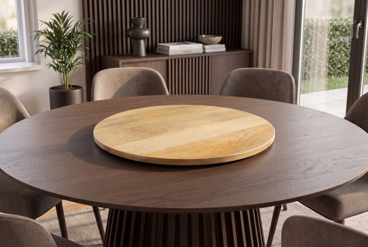 Turnplate MAKASSAR 50cm 360° mango wood natural