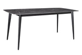 Dining table MILANO 180cm ceramic anthracite marble