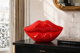 Glamour decoration vase LIP 40cm lips red