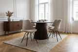 Chair SCANDINAVIA MEISTERSTÜCK leopard pattern beige grey