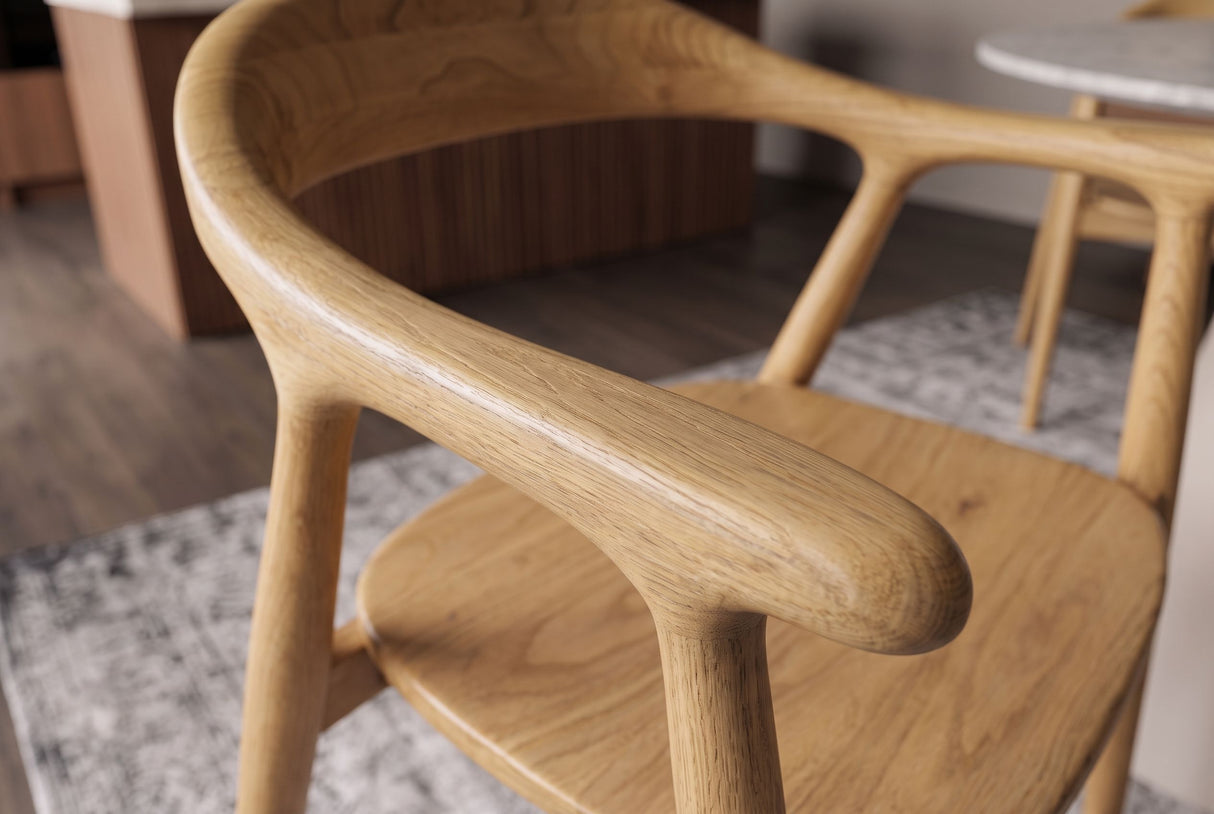 Chair KENNEDY w/ armrests sungkai wood natural