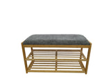 Shoeshelf ZEN-BO 80cm bamboo natural grey