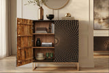Highboard ILLUSION 120cm mango schwarz