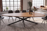 Dining table ORGANIC ARTWORK 240cm acacia wood brown
