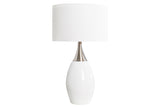 Table lamp CARLA 60cm linen shade white