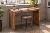 Bürotisch Konsole MAKASSAR 100cm Mangoholz braun honigfarbenes Finish