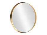 Wall mirror PORTRAIT 60cm round aluminium gold