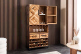 Barschrank BODEGA 160 cm Kiefernholz Natur
