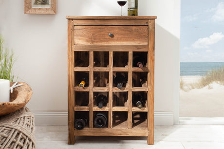Weinschrank HEMINGWAY 81cm für 16 Flaschen Recyclingholz