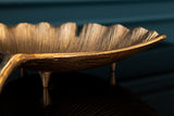 Decoration bowl GINKGO 33cm gold