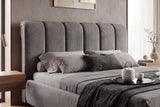 Bed MILANO 180x200cm vogue velour velvet grey