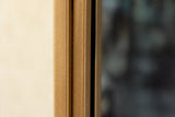 Standspiegel PORTRAIT 175cm oval gold mit schwarzem Marmorsockel