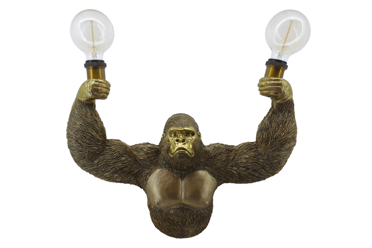 Wall lamp KING APE 50cm handmade gold