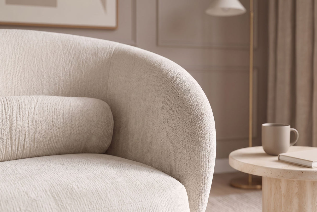 Sessel BOSSA NOVA 360° drehbar Chenille beige