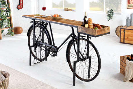 Console BICYCLE 195cm mango wood plate