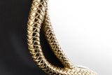 Wandspiegel SNAKE XL 85cm gold mit Dekoelement in Schlangenform