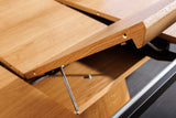 Dining table UNIQUE 160-200cm extendable oak wood verneered