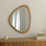 Wall mirror ORGANIC 65cm massive wood oak wood look