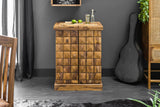 Bar cabinet MOSAICO 130cm sheesham wood natural